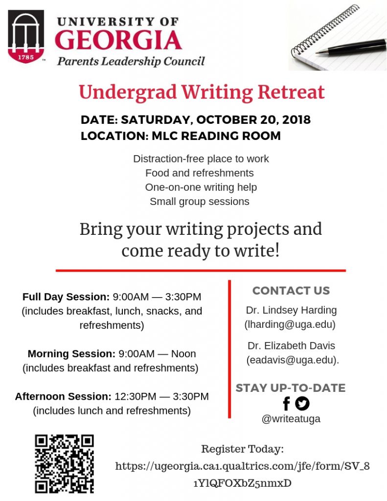 PLC Writing Retreat Flyer